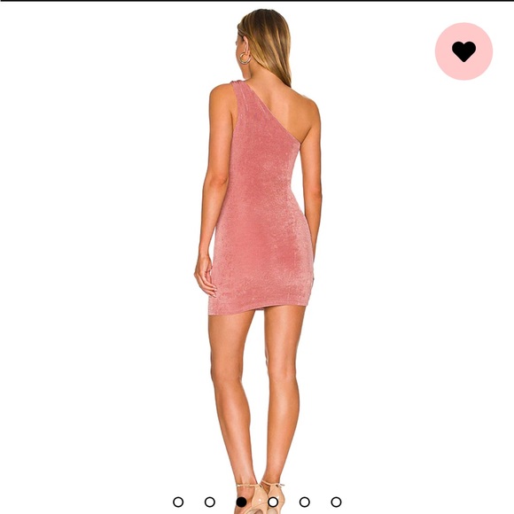 🆕💕 Revolve x MORE TO COME Gianna One Shoulder Dress Rose Pink - Size M - Picture 3 of 11